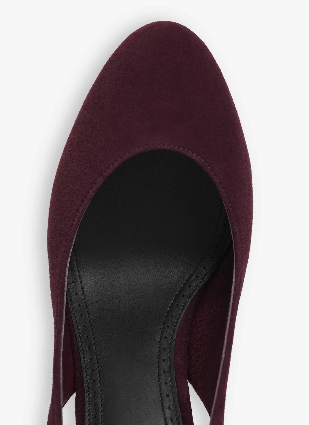 DECOLLETE SLINGBACKS IN  SUEDE GOATSKIN ALAÏA GARNET RED DECOLLETE SLINGBACKS IN  SUEDE GOATSKIN